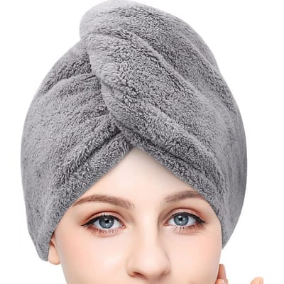 1 stuks Microvezel Haarhanddoek Wrap Voor Vrouwen Anti-kroes, Super Absorberende Sneldrogende Haarturban Voor Het Drogen van Krullend Lang Dik Haar, Nat Haar Handdoek Wrap