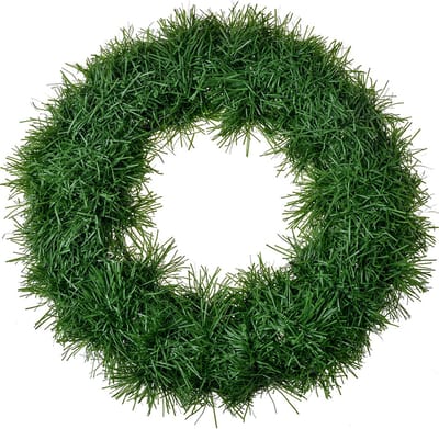 Clayre & Eef Kerstkrans Ø 28 cm Groen Kunststof