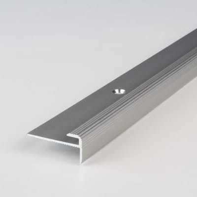Geanodiseerd Aluminium Afwerkprofiel voor Trappen en Vloerovergangen - Zilver 25x3 mm