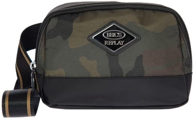 BRIC'S gordeltas schoudertas Replay Camoufla Belt Bag Green Camou veelkleurig
