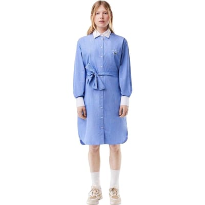 Lacoste Rene-shirtjurk voor dames (Perzisch Blauw)