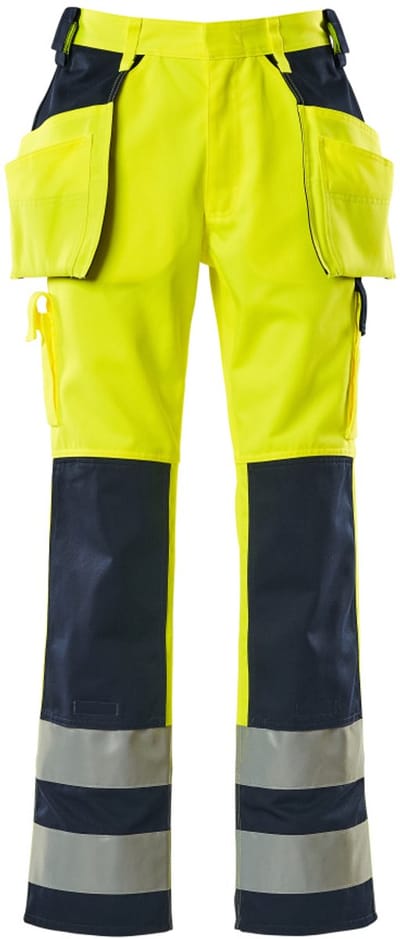 Mascot Safe Compete Broek met spijkerzakken 09131-470 - hi-vis geel/marine - C44 - 82