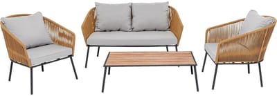 Tuinmeubilair Elba 4-Zits bruin Kare Design