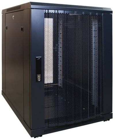 DSIT 15U mini serverkast met geperforeerde deur 600x600x860mm (BxDxH) - serverbehuizing - serverrack - 19 inch