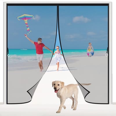 Magnetisch Vliegenhor Deurhor 265x235cm Zelfklevend Automatisch Sluitend Wasbaar Voor Keuken en Airco Kamers
