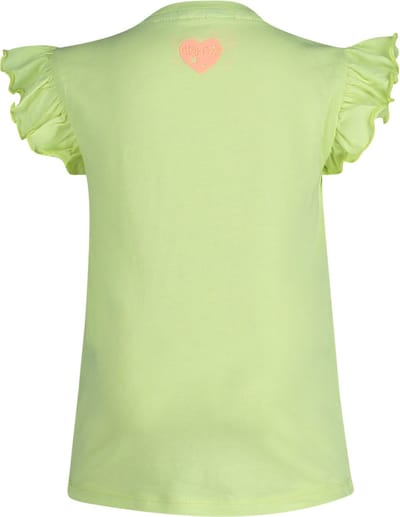 4PRESIDENT T-shirt meisjes - Neon Bright Yellow - Maat 110 - Meiden shirt