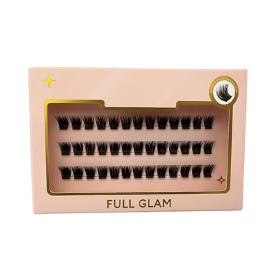 Lumière couture ® - Voorgelijmde Wimper Clusters - Full Glam - C CURL - Lash Clusters Wimpers - Eyelash - Wimperextensions - Glueless - Kant en klaar - Nepwimpers - 10 & 12 & 14 mm