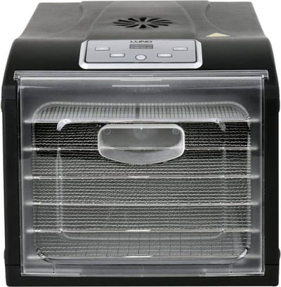 Lund Voedseldroger - Droogoven - RVS - 500W - 6-Laags - 8 Hitte-niveaus - 35° - 70°C