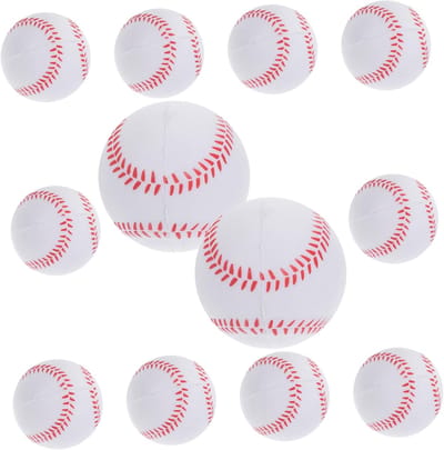 Zachte Honkballen - Trainingsballen PU - Buiten Trainen - Veilig voor Beginners - 7cm Doorsnede - Wit