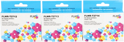 FLWR - Cartridges / Epson 27XL 3-pack / kleur / Geschikt voor Epson