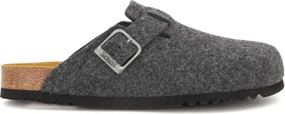 SCHOLL OLIVIER NEW Felt Mens Anthracite FALSO Clogs - Anthracite - Maat 41