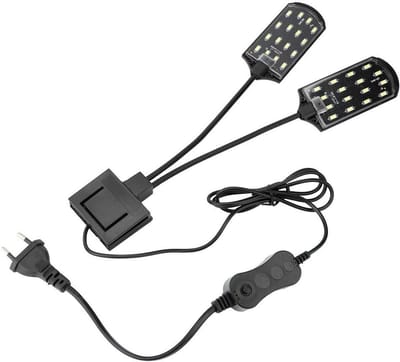 Krachtige LED Groeilamp voor Aquariumplanten en Vissen, 15W Clip-on Verlichting, Energiezuinige Waterplantenlamp voor Optimale Groei