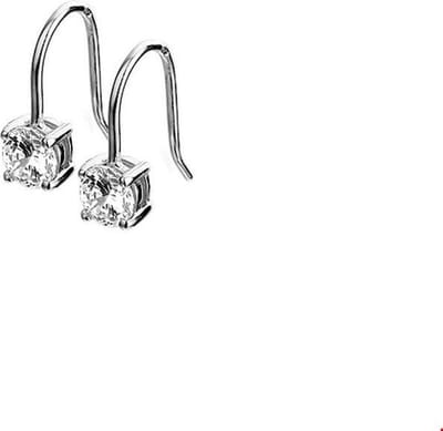 TFT Oorhangers Franse Haak Zirkonia Zilver Gerhodineerd Glanzend