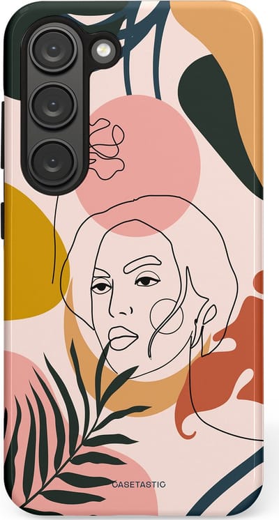 Casetastic Hoesje Geschikt voor Samsung S23 - Stijlvolle Beschermende Duo-layer Case - Elegantie van binnen