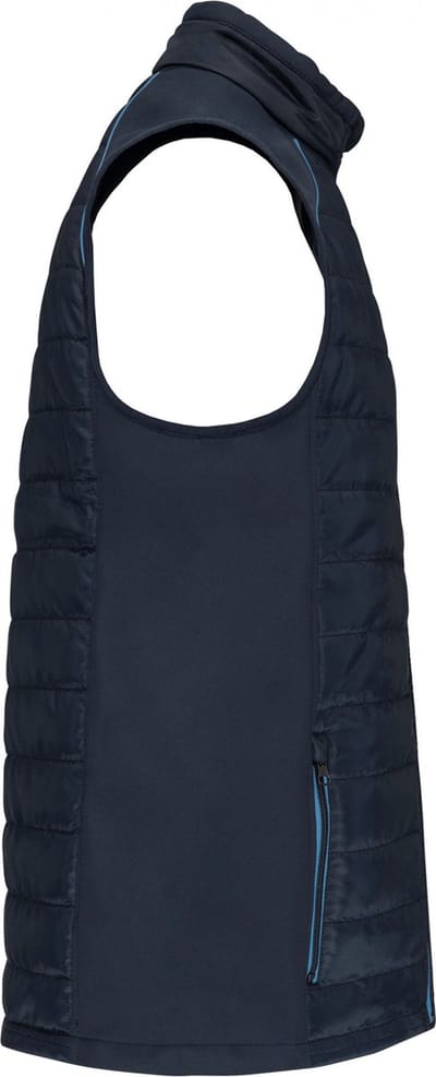 WK. Designed To Work Bodywarmer Day To Day in twee stoffen WK606 - Navy / Light Royal Blue - 3XL