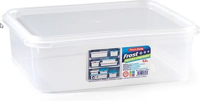 PlasticForte Vershoudbakje vriezer en magnetron - 6500 ml - kunststof - voedsel - 32 x 26 x 10 cm - Luchtdicht