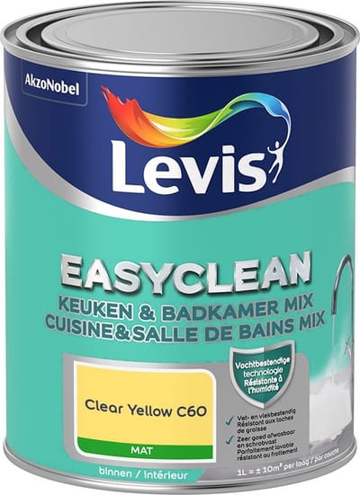 Levis - Easyclean Keuken & Badkamer Mix - Clear Yellow C60 - Mengverf - 1 L