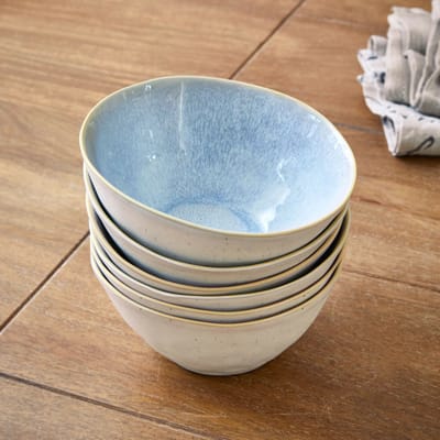 LOBERON Kommetje set van 6 Vionette blauw/wit