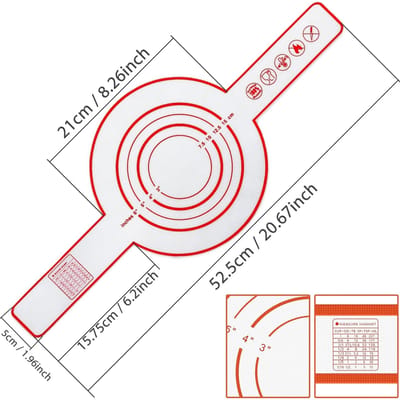 1 stuks Herbruikbare Siliconen Brood Sling Lange Handvatten voor Dutch Oven, Anti-aanbak Brood Kneden Deeg Transfer Pad Keuken Kookgereedschap white