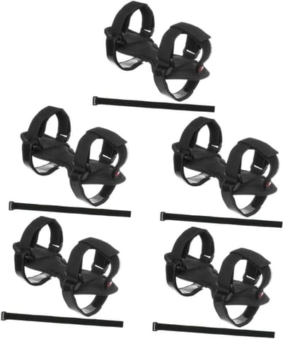 Luidspreker Riemen - Speaker Mounts - Fiets Muziek - Verstelbaar Klittenband - 5 stuks - Zwart