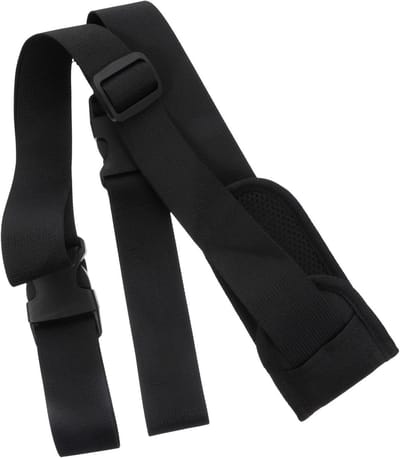 Verstelbare Rugdrager - Draagriem Haak - Eenvoudig Transport - Duurzaam Nylon Materiaal - 123 cm - Zwart