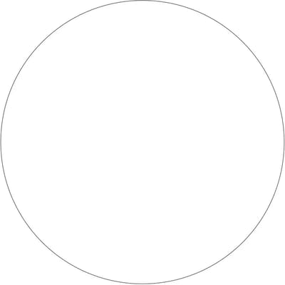 Rond wit bord | gecoat dibond materiaal | 10 cm