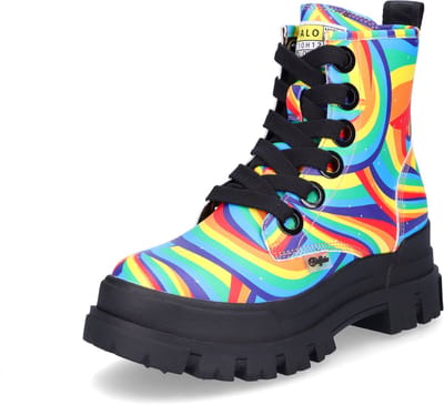 Buffalo dames veterboot Aspha Lace-up Hi multi