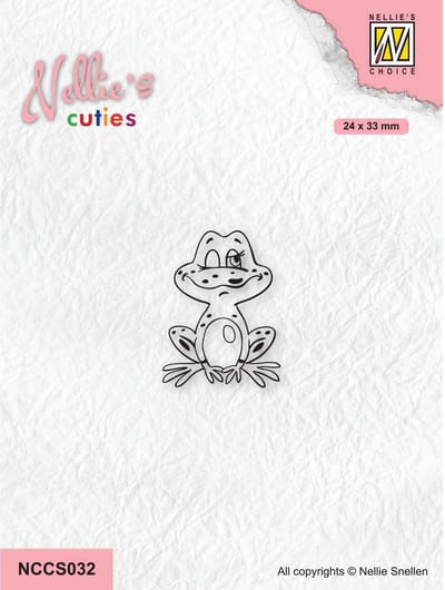 Nellie Snellen Nellie's Cuties Clear Stempels Frog-2 - kikker