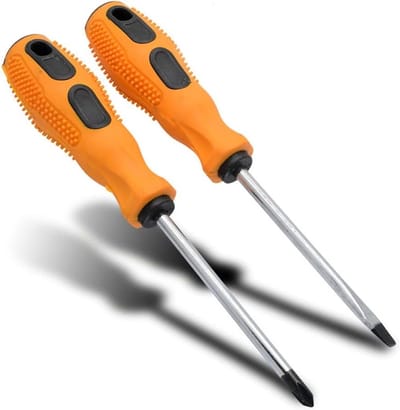 Set van 2 Schroevendraaiers met Magnetische Punten en Ergonomische Handgrepen voor Elektronica en Reparaties