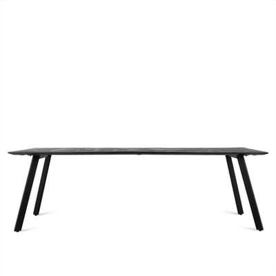 Eettafel Berlin mangohout 140 cm - Zwart