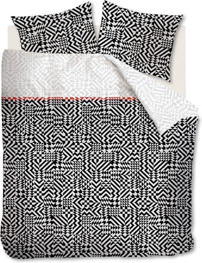 Beddinghouse Kumiko Dekbedovertrek - Litsjumeaux XL - 260x200/220 cm - Black