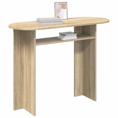 vidaXL - Wandtafel - Sonoma - Eiken - 100 - x - 39,5 - x - 75 - cm - Bewerkt - hout