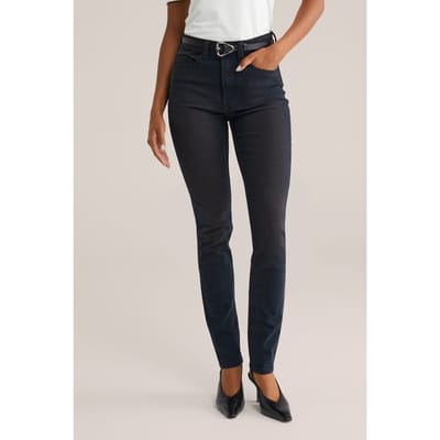 We Fashion 5-pocket High Rise Black Size: W34L32 | Skinny Outlet | Dames | Zwart