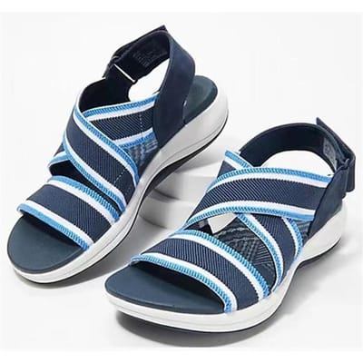 Sandalen Dames Elasticiteit Zomersandalen Schoenen Dames Zachte Hakken Sandalen Lichtgewicht Sleehakken Schoenen Dames Zomerschoeisel 43