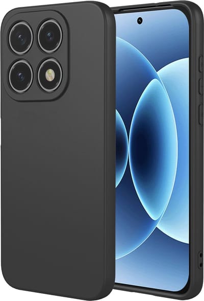 MobyDefend Hoesje - Geschikt voor Xiaomi 17 - Matte Siliconen Backcover - Zwart