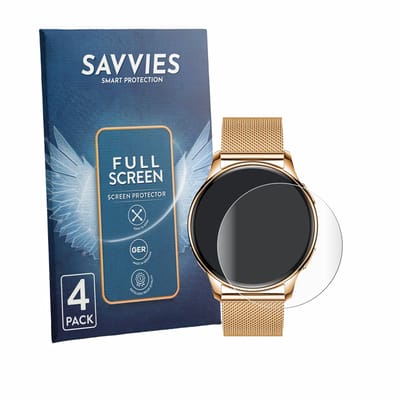 Savvies - Screenprotector voor Siltcon Aurea SI151 - Folie Beschermfolie transparant volledig dekking 4 Stuks