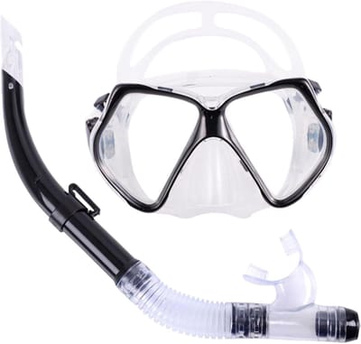 Snorkelset Volwassenen - Duikbril Snorkel - Onderwater Ontdekken - Anti-Lek Anti-Condens - Standaard Maat - Zwart