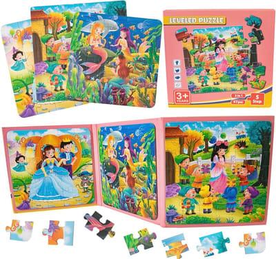 3-in-1 Magnetische Puzzels voor Kinderen - Onderwater Wereld Thema, Ideaal voor Peuters en Reizen