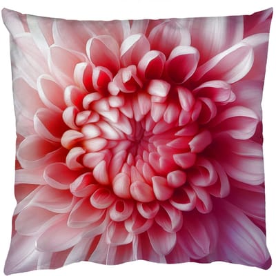 Sierkussens - Kussentjes Woonkamer - 50x50 cm - Dahlia - Bloem - Close up - Roze