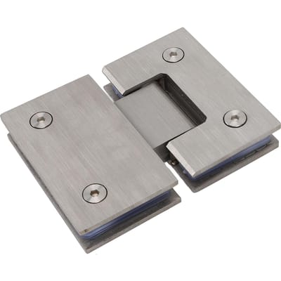 Charnière de Porte de Douche en Verre Sans Cadre 180 Degrés Capacité de Charge 120 lb Charnière de Porte de Salle de Bain Robuste pour Épaisseur 8 mm à 12 mm