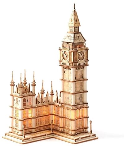 3D Houten Puzzel Big Ben Model Bouwset voor Volwassenen en Tieners