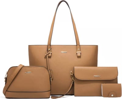 N3 Collecties 4-delelig set Hoge Kwaliteit Grote Capaciteit Vrouwen Pu Lederen Handtassen Schoudertas Luxe Crossbody Tas