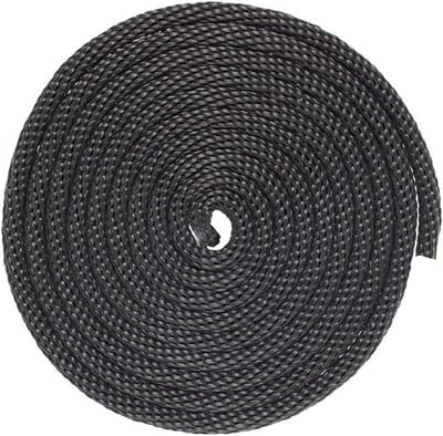 Nylon Touw - Stevig Gevlochten - Buitenactiviteiten - Weerbestendig Materiaal - 3/8 Inch x 100 Voet - Zwart