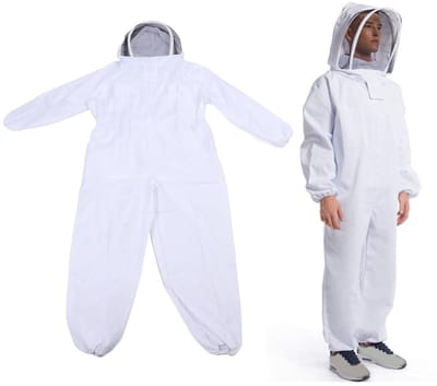 Dailygoods- Bijenpak Volledige Lichaamsbescherming - Professionele Imkerkleding - Bescherming tegen Bijensteken - Inclusief Handschoenen - Veiligheidsstof - Comfortabel en Duurzaam - Imkeroverall
