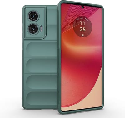 MobyDefend Hoesje - Geschikt voor Motorola Edge 50 Fusion - TPU Gripcase - Groen