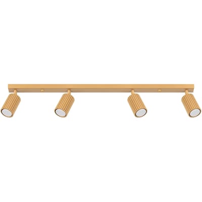 Sollux Lighting Plafondlamp Karbon - GU10 - gouden - aluminium - 16.5x81x6.5cm