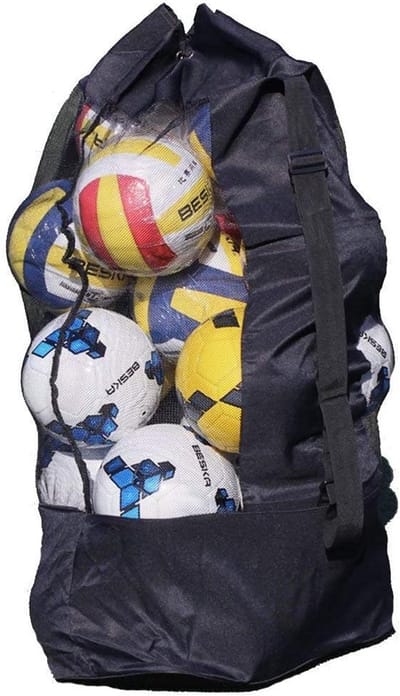 Oversized Sporttas voor 10-15 Ballen, Waterdicht, Geschikt voor Voetbal, Basketbal en Volleybal - Zwart