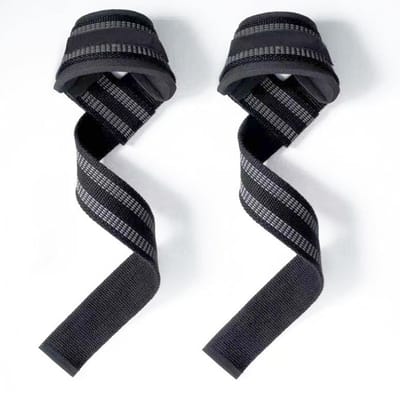Sangles de levage, gants de Fitness, bandes antidérapantes, sangles de poignet, Support pour l'haltérophilie noir