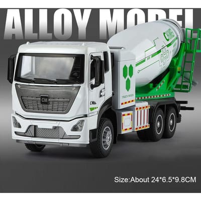 1:32 Aspirateur Balayeur Électrique Modèle Voiture Jouet Camion Bétonnière Véhicules d'Ingénierie en Alliage Son Lumière Cadeaux Pour Enfants