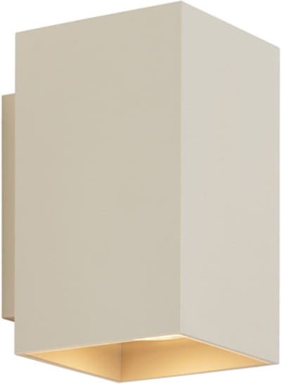 QAZQA sandy - Moderne Wandlamp voor binnen - 2 lichts - L 10 cm - Beige - Woonkamer | Slaapkamer | Keuken
